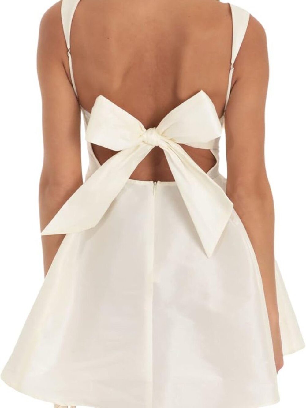 Lizxun Women's Square Neck Mini Dress